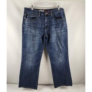 Urban Pipeline Jeans Mens 36x31 Relaxed Bootcut Dark Wash Denim